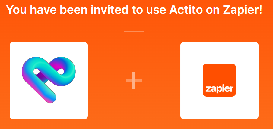 Zapier invitation