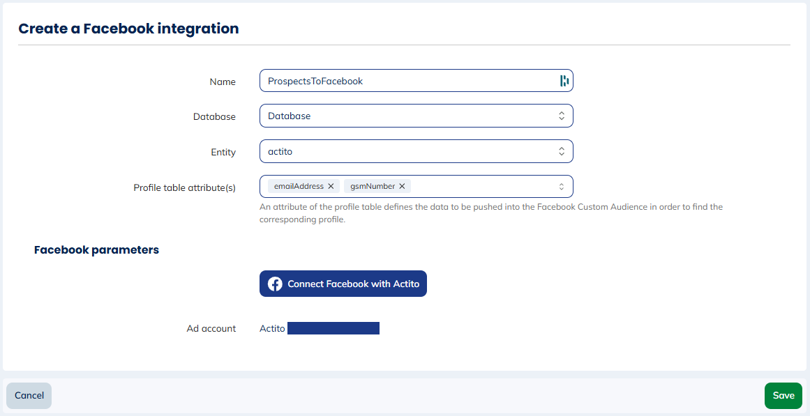 Save the integration